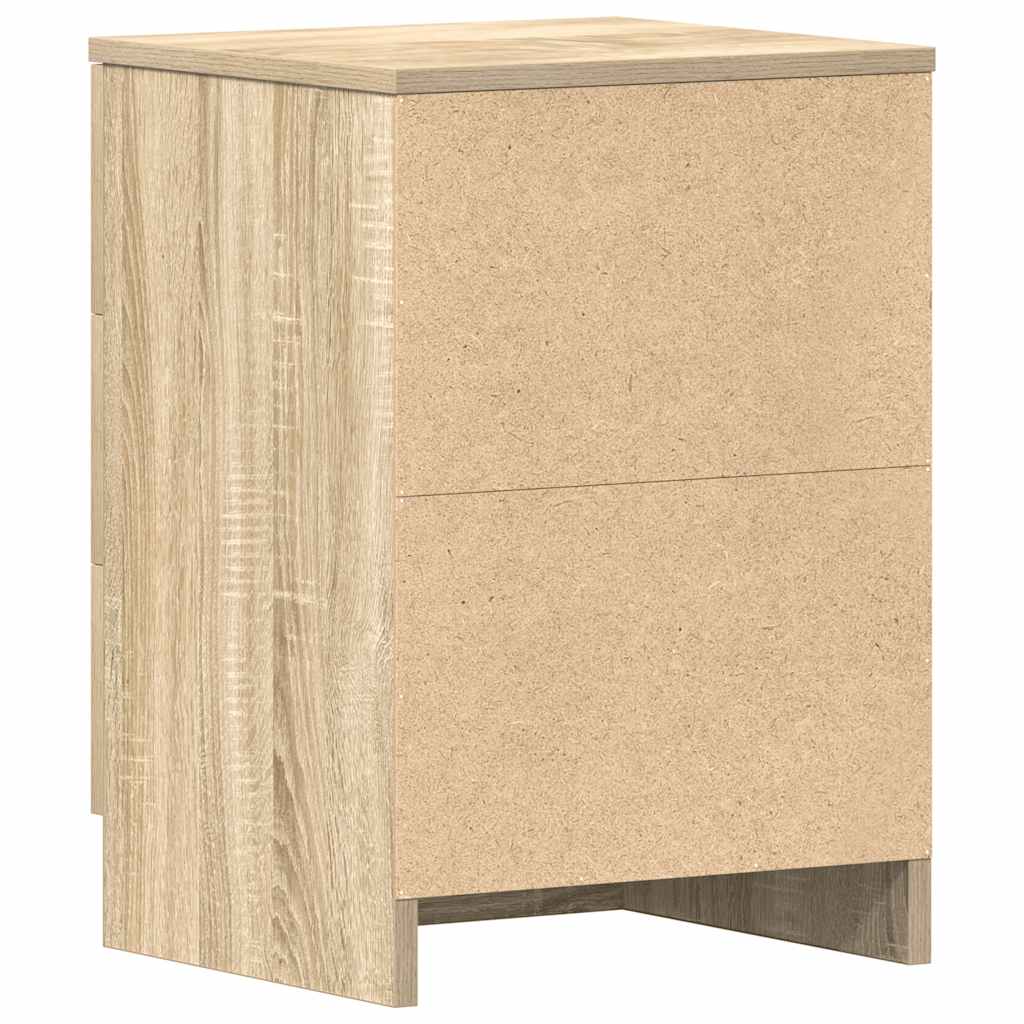 VidaXL Bedside Cabinet Sonoma Oak 38x35x56 cm Engineered Wood