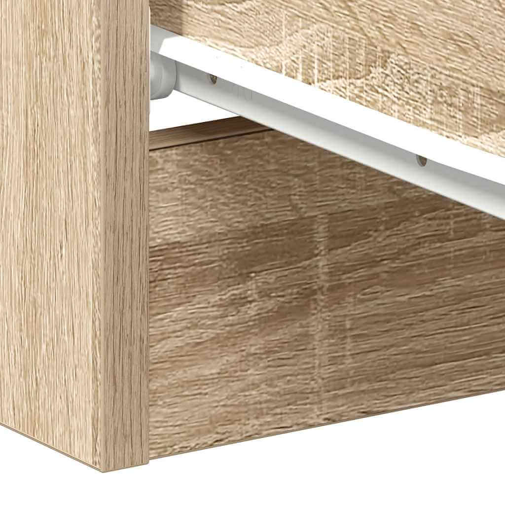 VidaXL Bedside Cabinet Sonoma Oak 38x35x56 cm Engineered Wood