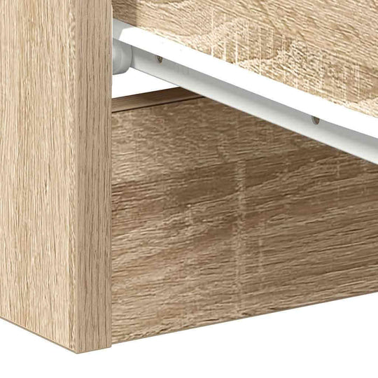 VidaXL Bedside Cabinet Sonoma Oak 38x35x56 cm Engineered Wood