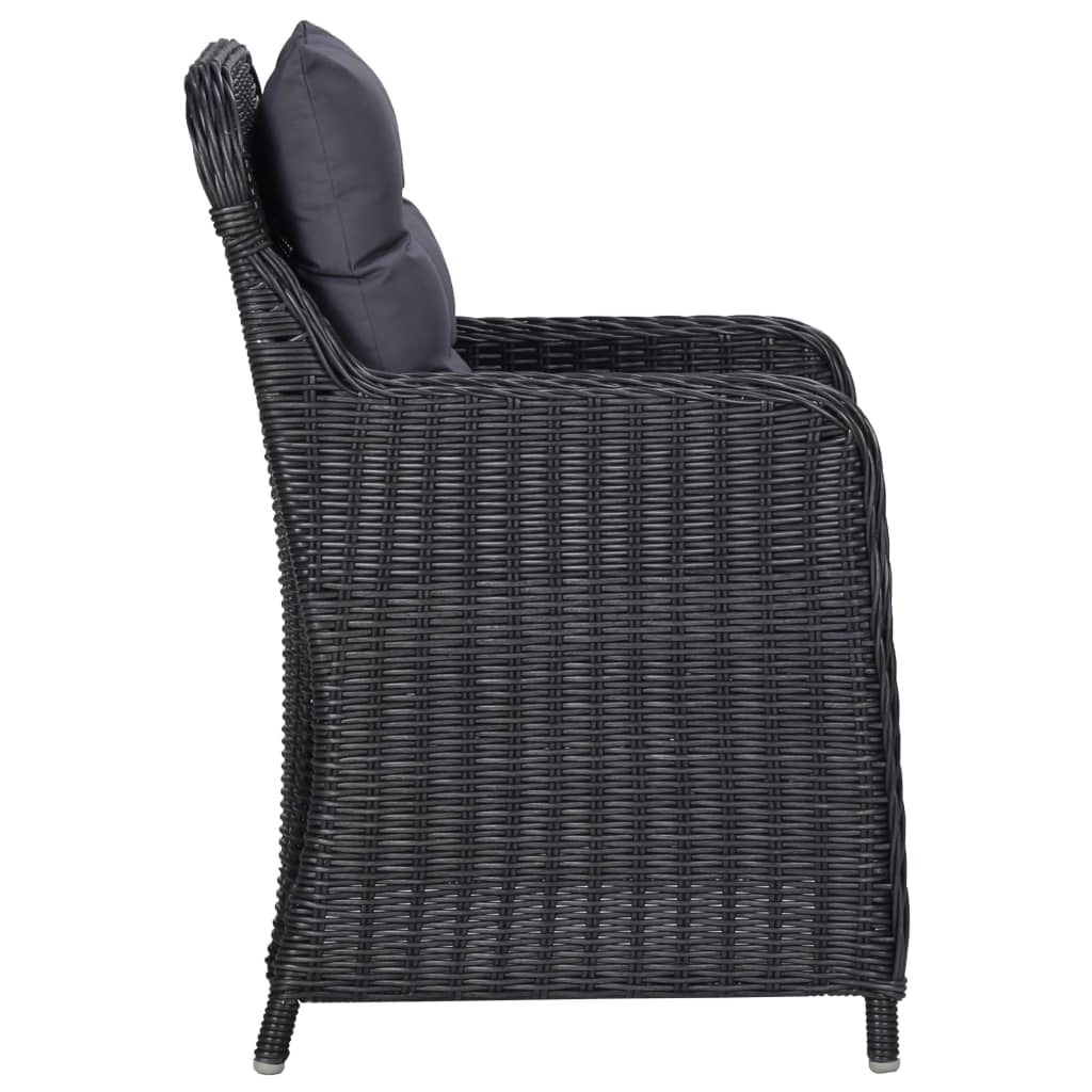 Garden Chairs 2 pcs with Cushions Poly Rattan , Garden Chairs , Furniture -,Home & Garden -,Luxury Furniture,Modern Design,new-305021,Outdoor Chairs,Outdoor Furniture -,Outdoor Seating -,poly rattan,set of 2,Upholstered