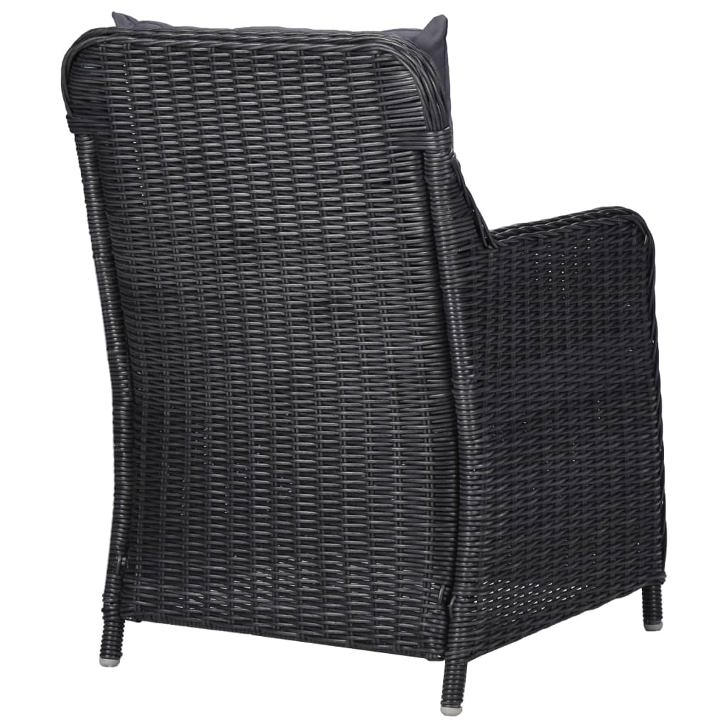 Garden Chairs 2 pcs with Cushions Poly Rattan , Garden Chairs , Furniture -,Home & Garden -,Luxury Furniture,Modern Design,new-305021,Outdoor Chairs,Outdoor Furniture -,Outdoor Seating -,poly rattan,set of 2,Upholstered