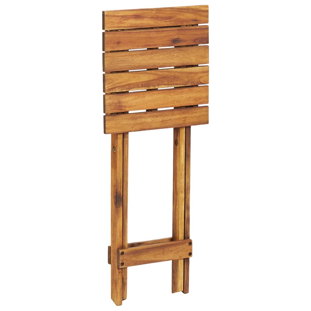 Solid acacia wood plant stand, 30x30x67 cm, ideal for displaying plants and flowers in home or garden settings.