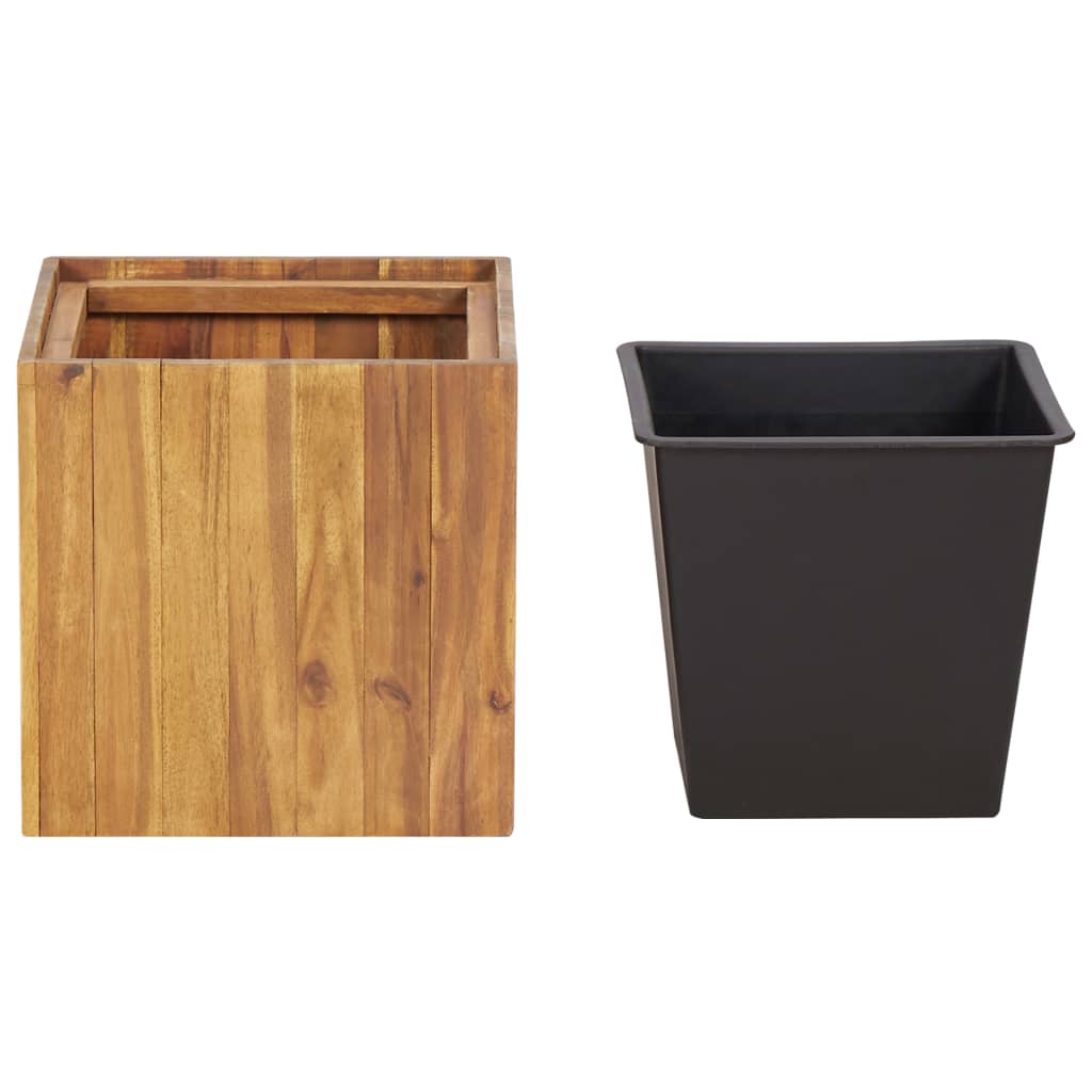 Garden Raised Bed Pot 33.5x33.5x33.5 cm Solid Acacia Wood . Home & Garden -> Lawn & Garden -> Gardening -> Pots & Planters