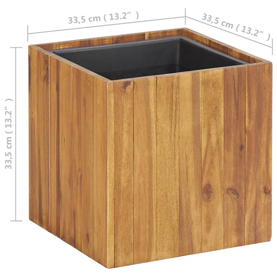 Garden Raised Bed Pot 33.5x33.5x33.5 cm Solid Acacia Wood . Home & Garden -> Lawn & Garden -> Gardening -> Pots & Planters