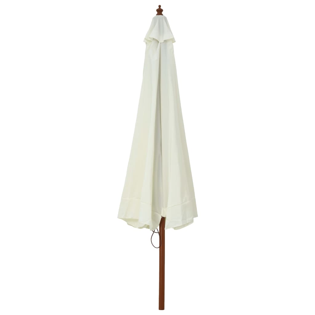 parasol furniture dubai with Wooden Pole 330 cm Sand