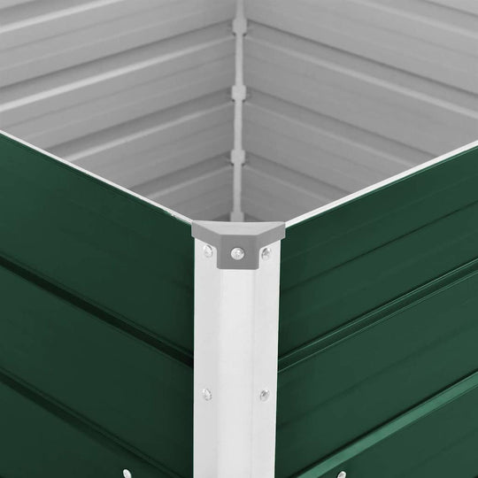 Raised Garden Bed 100x100x77 cm Galvanised Steel