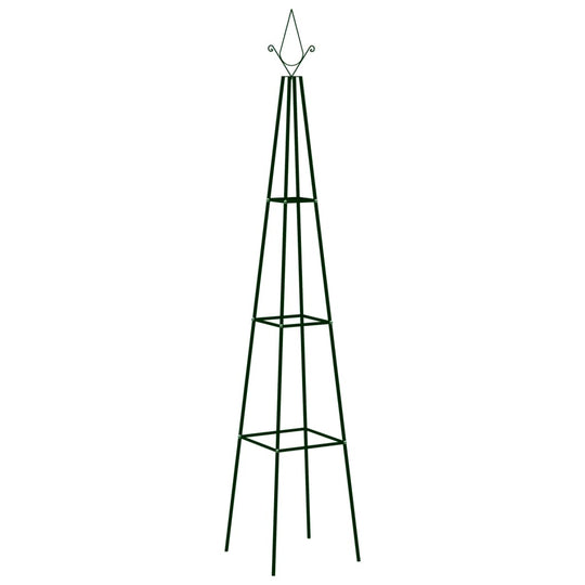Garden Climbing Plant Racks 2 pcs Dark  35x35x195 cm Iron