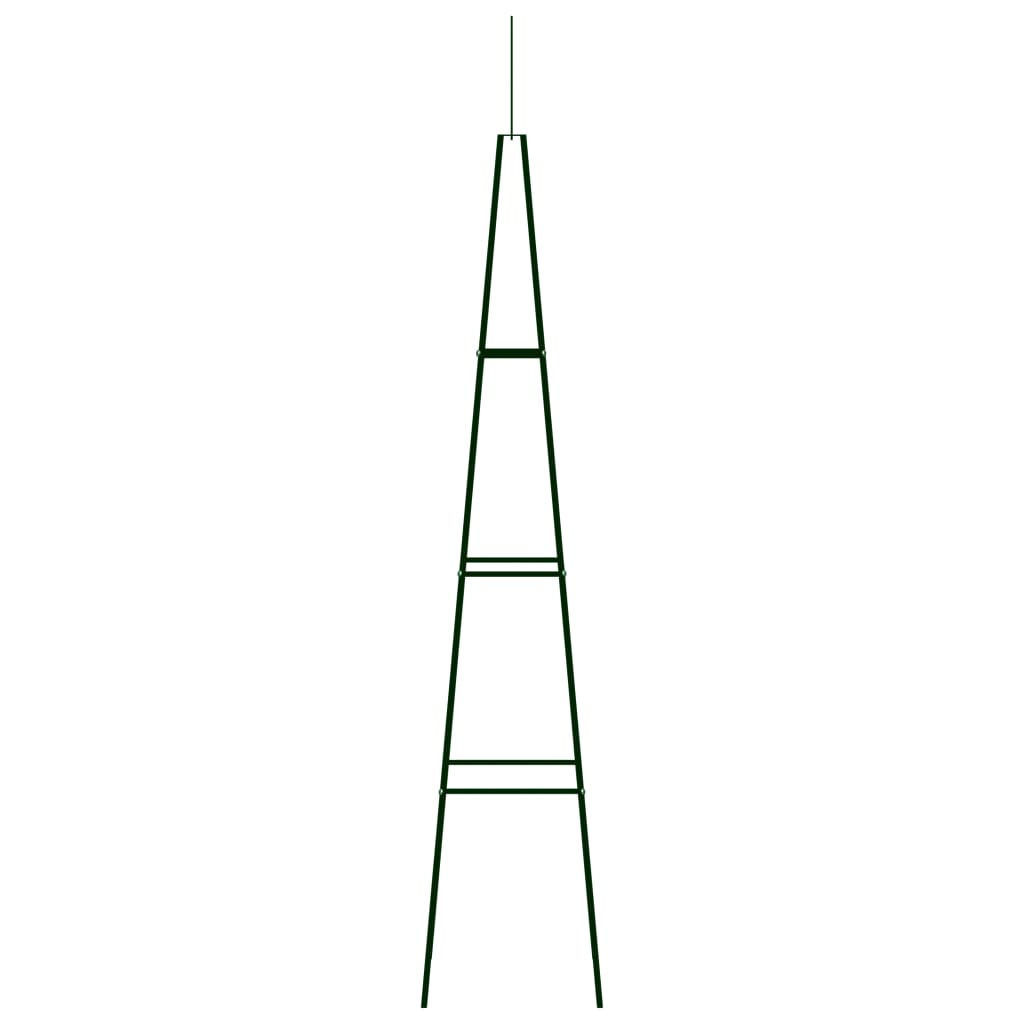 Garden Climbing Plant Racks 2 pcs Dark  35x35x195 cm Iron