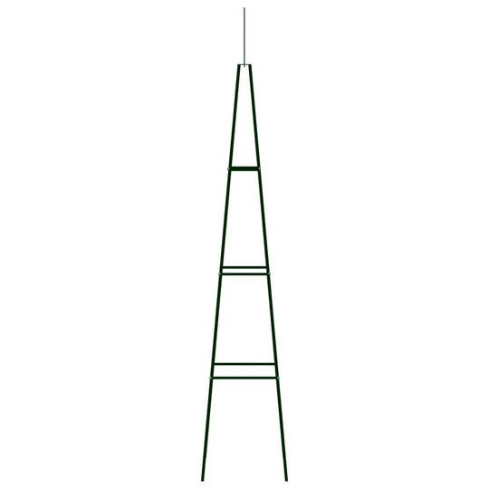 Garden Climbing Plant Racks 2 pcs Dark  35x35x195 cm Iron