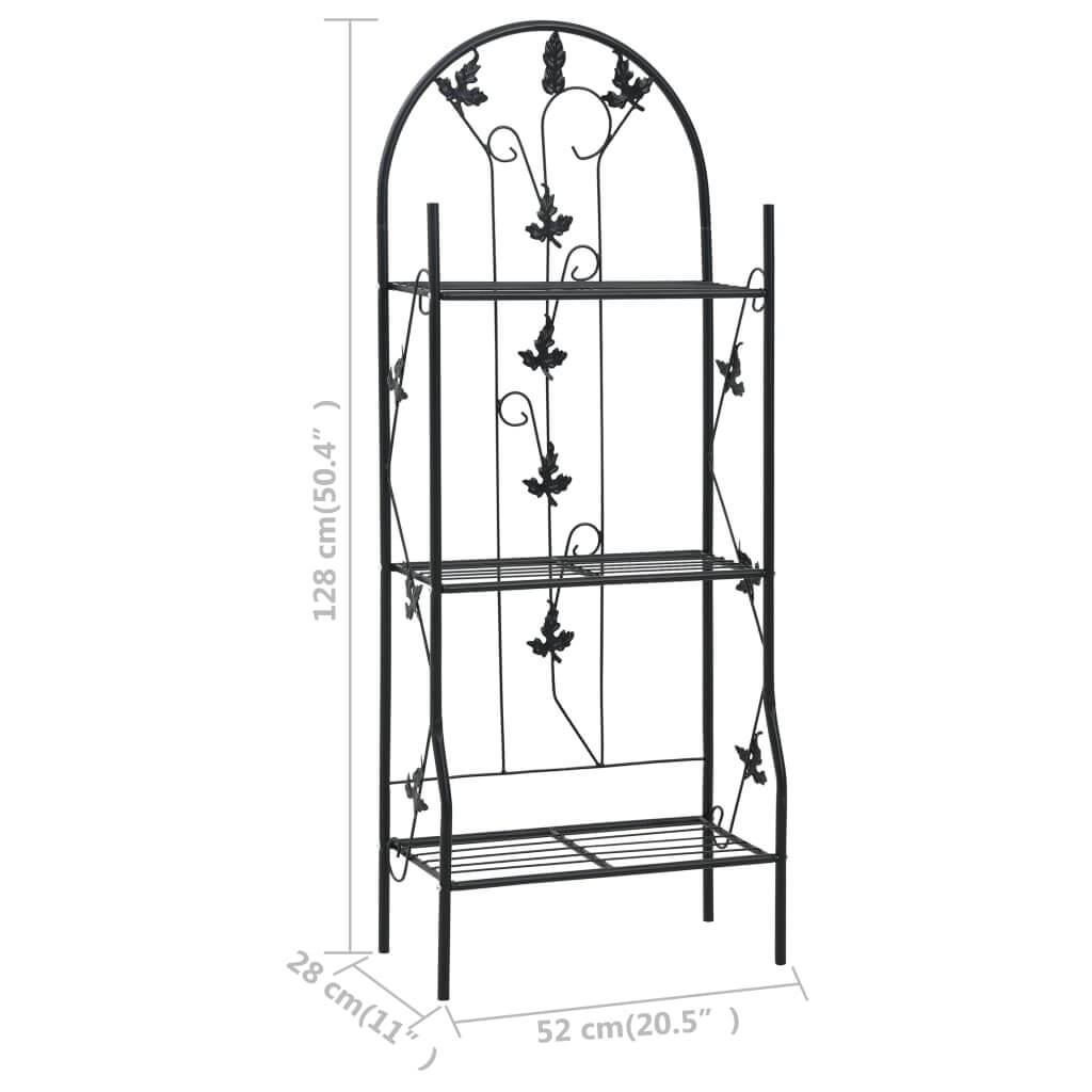 3-Layer Plant Rack  52x28x128 cm Iron