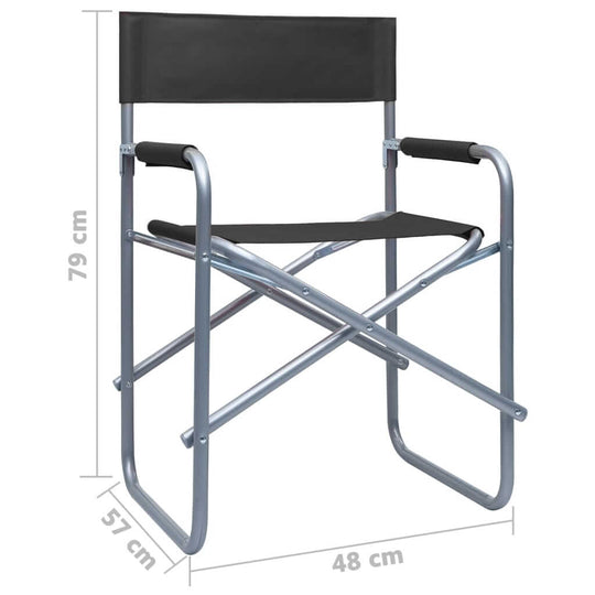 Director's Chairs 2 pcs Steel