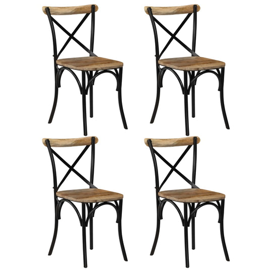 Cross Chairs 4 pcs Solid Mango Wood , Furniture -> Chairs -> Kitchen & Dining Room Chairs , Chairs -,Durable,eligant,Furniture -,Home & Garden -,Kitchen & Dining Room Chairs,Modern Design,new-305021