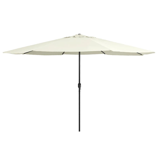 Outdoor Parasol with Metal Pole 390 cm Sand