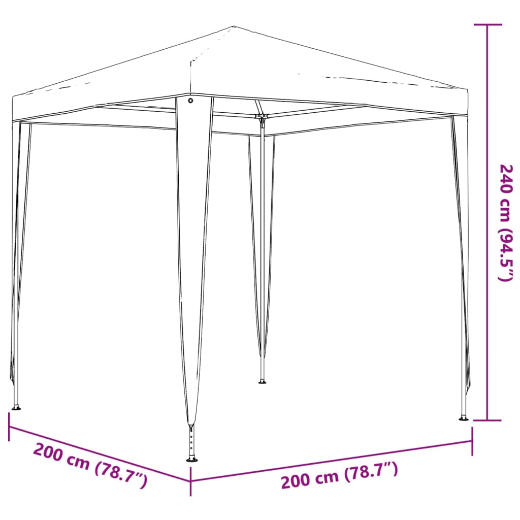 Professional Party Tent 2x2 m
