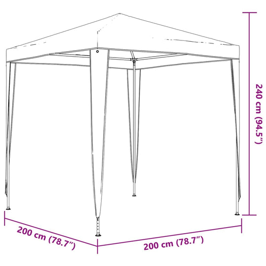 Professional Party Tent 2x2 m