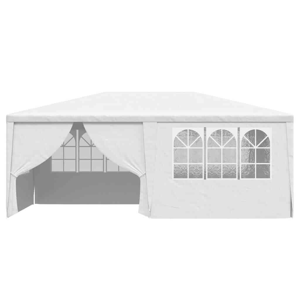 Professional Party Tent with Side Walls 4x6 m 90 g/m² for outdoor events, featuring durable steel frame and UV-resistant material.