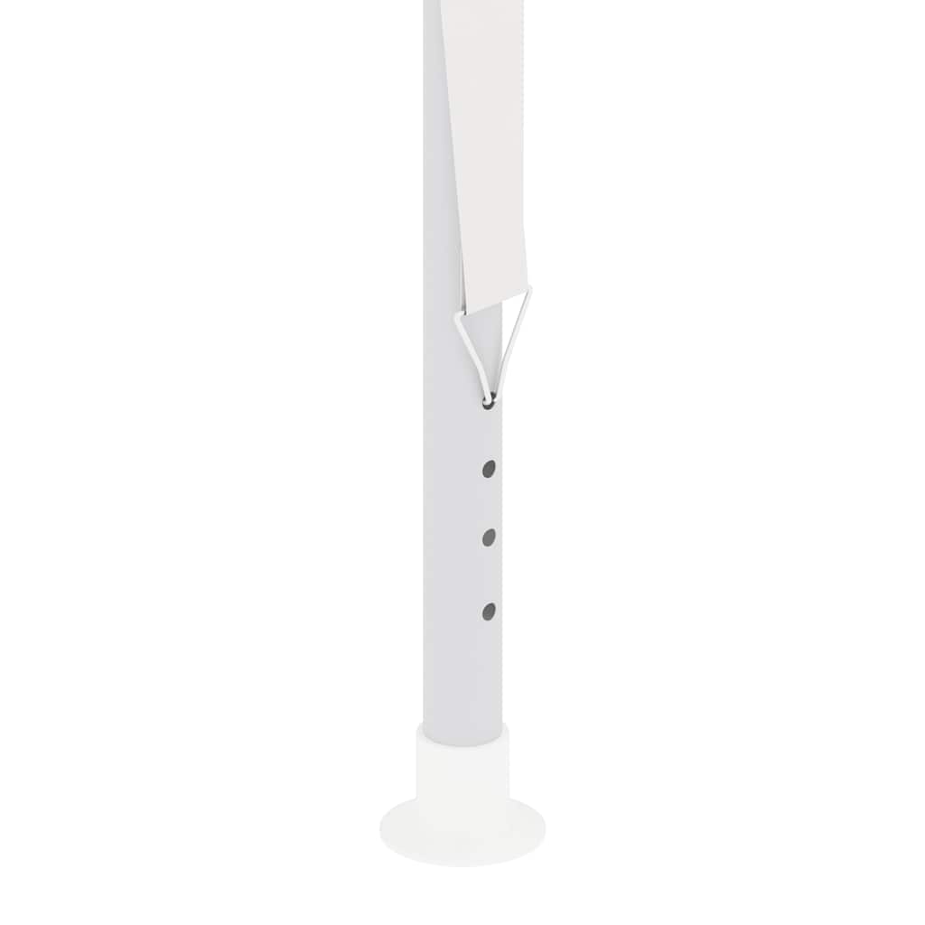 Steel pole frame of Professional Party Tent with Side Walls 4x6 m 90 g/m² showcasing adjustable height mechanism