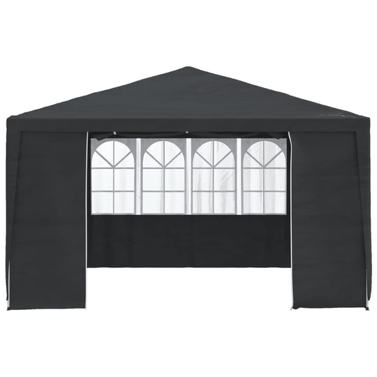 Professional Party Tent with Side Walls 4x4 m Anthracite 90 g/m?