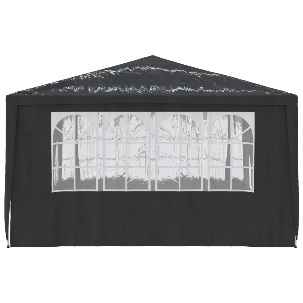 Professional Party Tent with Side Walls 4x4 m Anthracite 90 g/m?