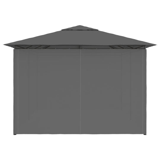 Garden Marquee with Curtains 4x3 m Anthracite