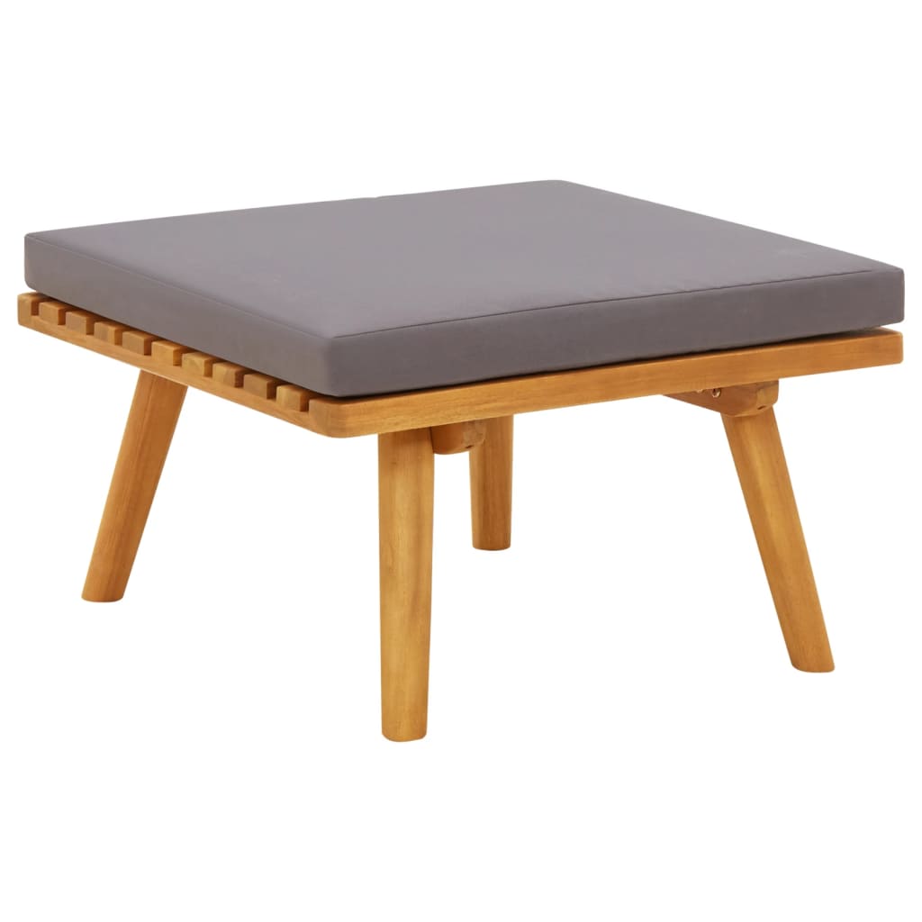 Garden Footstool with Cushion 60x60x29 cm Solid Acacia Wood , Furniture -> Outdoor Furniture -> Outdoor Seating -> Outdoor Sectional Sofa Units , Durable,eligant,Furniture -,Home & Garden -,Modern Design,new-305021,Outdoor Furniture -,Outdoor Seating -,Ou