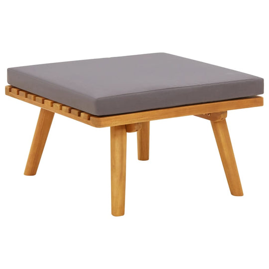 Garden Footstool with Cushion 60x60x29 cm Solid Acacia Wood , Furniture -> Outdoor Furniture -> Outdoor Seating -> Outdoor Sectional Sofa Units , Durable,eligant,Furniture -,Home & Garden -,Modern Design,new-305021,Outdoor Furniture -,Outdoor Seating -,Ou