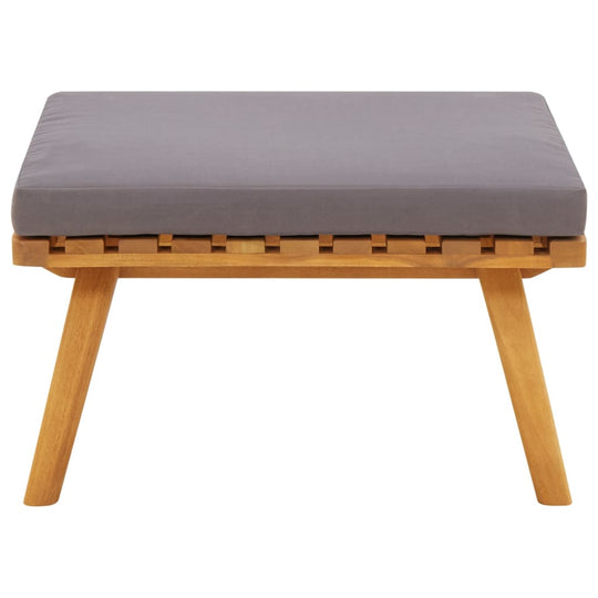 Garden Footstool with Cushion 60x60x29 cm Solid Acacia Wood , Furniture -> Outdoor Furniture -> Outdoor Seating -> Outdoor Sectional Sofa Units , Durable,eligant,Furniture -,Home & Garden -,Modern Design,new-305021,Outdoor Furniture -,Outdoor Seating -,Ou