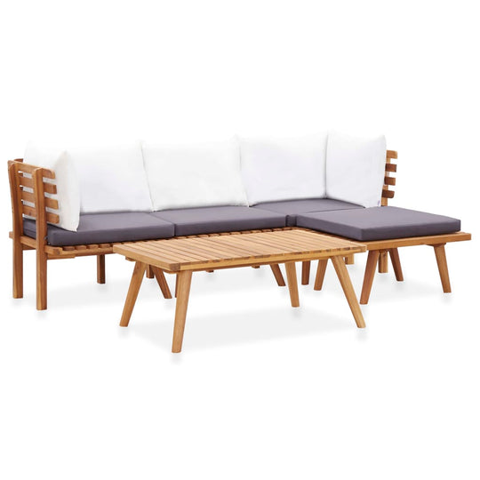 5 Piece Garden Lounge Set Solid Acacia Wood , Furniture -> Outdoor Furniture -> Outdoor Furniture Sets , Durable,eligant,Furniture -,Home & Garden -,Modern Design,new-305021,Outdoor Furniture -,Outdoor Furniture Sets,Wooden Furniture