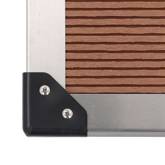 Outdoor Shower Tray WPC Stainless Steel 80x62 cm