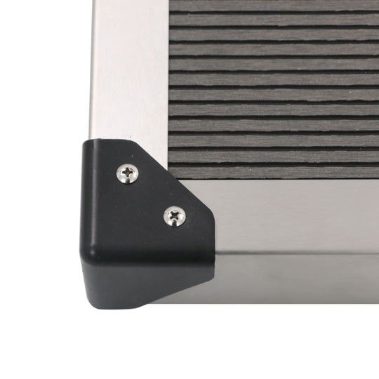 Outdoor Shower Tray WPC Stainless Steel 110x62 cm