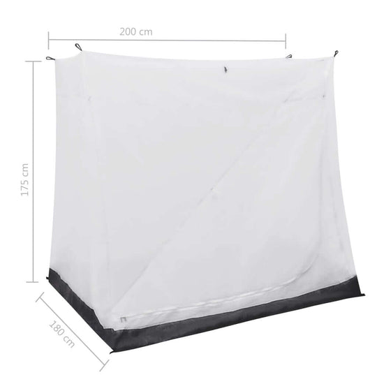 Universal inner tent in grey, dimensions 200x180x175 cm, perfect for drive-away awnings and adding a sleeping area.