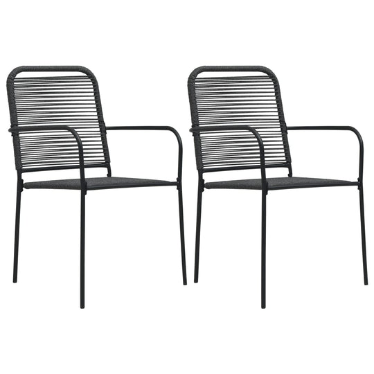 Garden Chairs 2 pcs Cotton Rope and Steel , Furniture -> Outdoor Furniture -> Outdoor Seating -> Outdoor Chairs , Durable,eligant,Furniture -,Home & Garden -,Modern Design,new-305021,Outdoor Chairs,Outdoor Furniture -,Outdoor Seating -