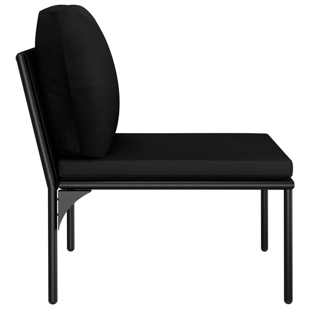 6 Piece Garden Lounge Set with Cushions PVC