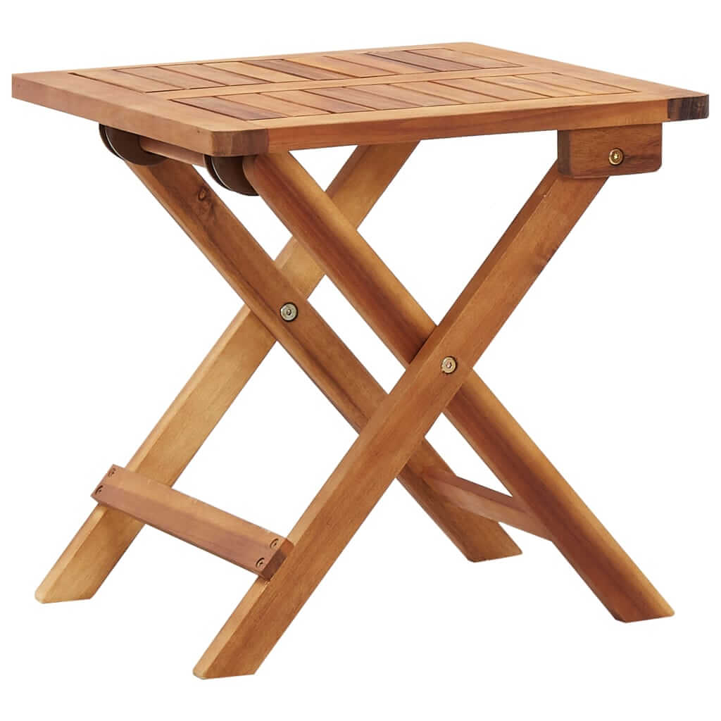 Folding Garden Coffee Table 40x40x40 cm Solid Acacia Wood , Furniture -> Outdoor Furniture -> Outdoor Tables