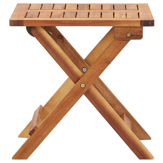 Folding Garden Coffee Table 40x40x40 cm Solid Acacia Wood , Furniture -> Outdoor Furniture -> Outdoor Tables