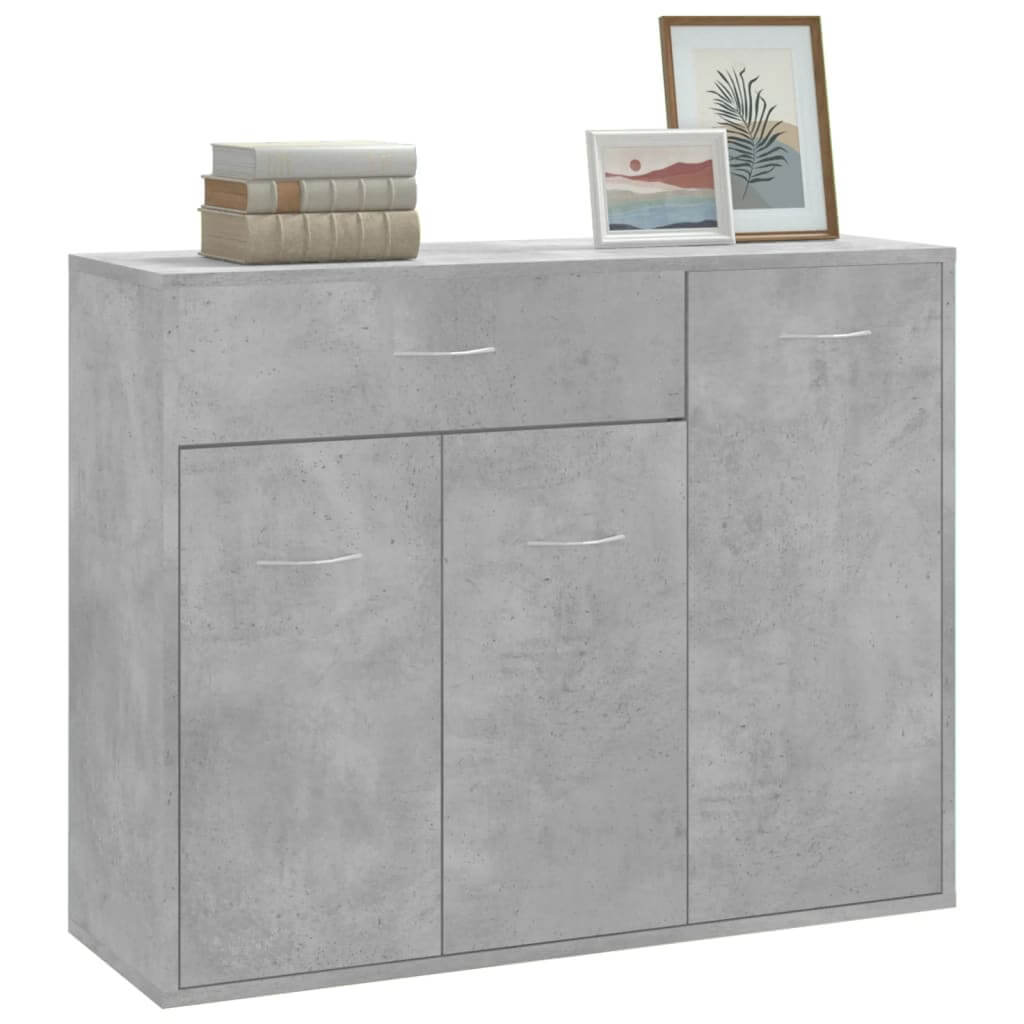 Sideboard Concrete 88x30x70 cm Engineered Wood , Furniture -> Cabinets & Storage -> Buffets & Sideboards