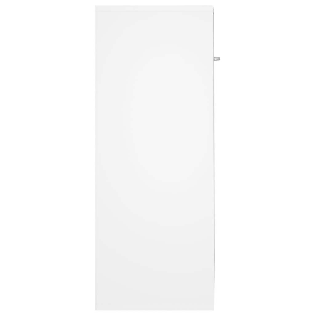 Side view of the Sideboard 60x30x75 cm Engineered Wood with a minimalist design and ample storage space.