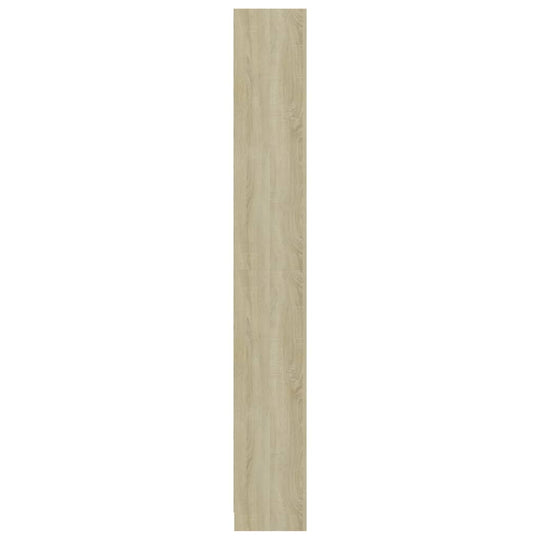 Vertical view of engineered wood panel in light oak finish for furniture design and decoration.