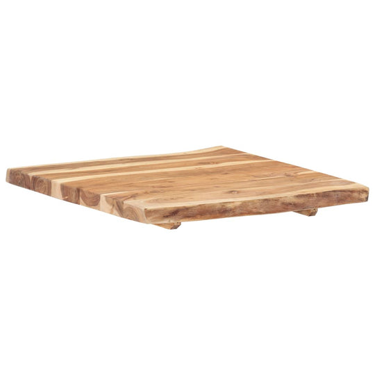 Table Top Solid Acacia Wood 58x(50-60)x3.8 cm