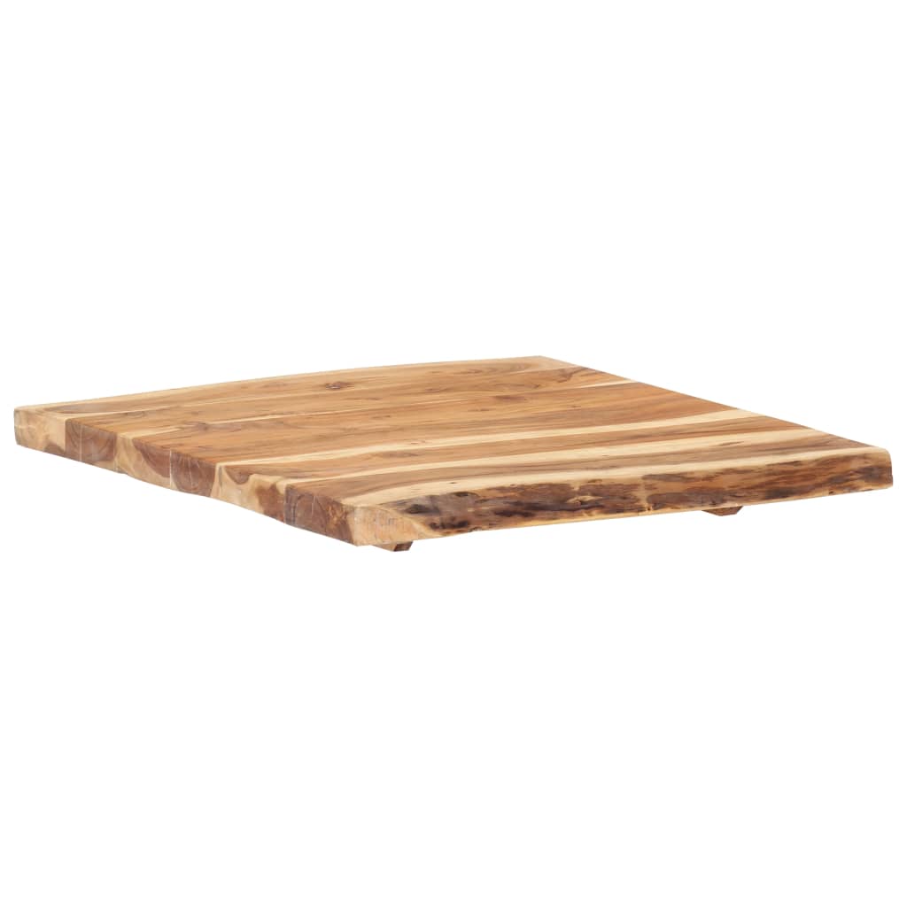 Table Top Solid Acacia Wood 58x(50-60)x3.8 cm