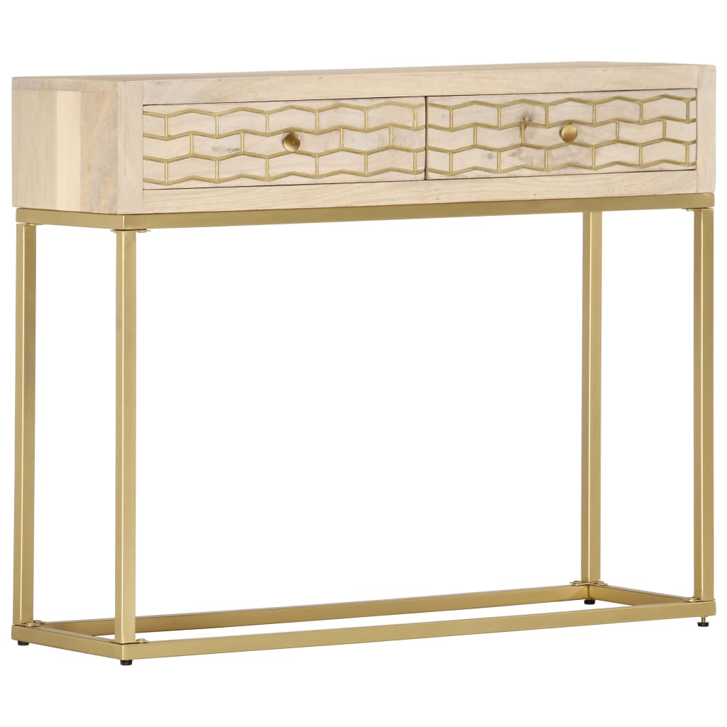 Console Table 90x30x75 cm Solid Mango Wood , Furniture -> Cabinets & Storage -> Buffets & Sideboards , Buffets & Sideboards,Cabinets & Storage -,Durable,eligant,Furniture -,Home & Garden -,Modern Design,new-305021,Wooden Furniture