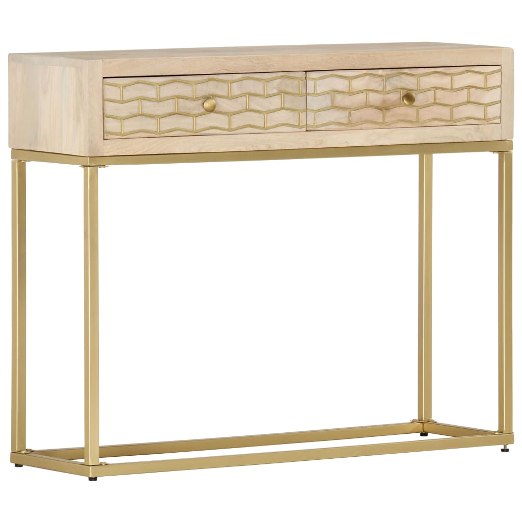 Console Table 90x30x75 cm Solid Mango Wood , Furniture -> Cabinets & Storage -> Buffets & Sideboards , Buffets & Sideboards,Cabinets & Storage -,Durable,eligant,Furniture -,Home & Garden -,Modern Design,new-305021,Wooden Furniture