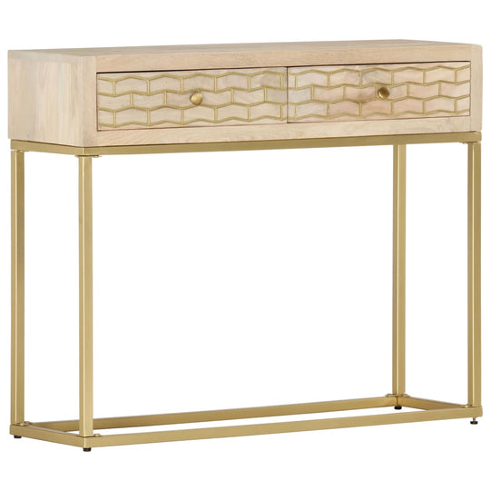 Console Table 90x30x75 cm Solid Mango Wood , Furniture -> Cabinets & Storage -> Buffets & Sideboards , Buffets & Sideboards,Cabinets & Storage -,Durable,eligant,Furniture -,Home & Garden -,Modern Design,new-305021,Wooden Furniture