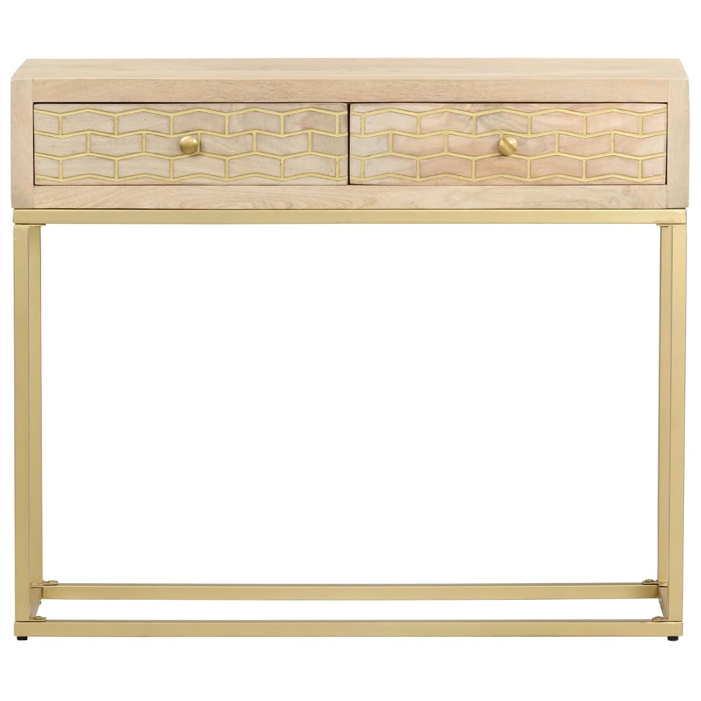 Console Table 90x30x75 cm Solid Mango Wood , Furniture -> Cabinets & Storage -> Buffets & Sideboards , Buffets & Sideboards,Cabinets & Storage -,Durable,eligant,Furniture -,Home & Garden -,Modern Design,new-305021,Wooden Furniture