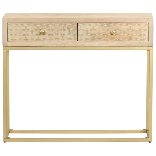 Console Table 90x30x75 cm Solid Mango Wood , Furniture -> Cabinets & Storage -> Buffets & Sideboards , Buffets & Sideboards,Cabinets & Storage -,Durable,eligant,Furniture -,Home & Garden -,Modern Design,new-305021,Wooden Furniture