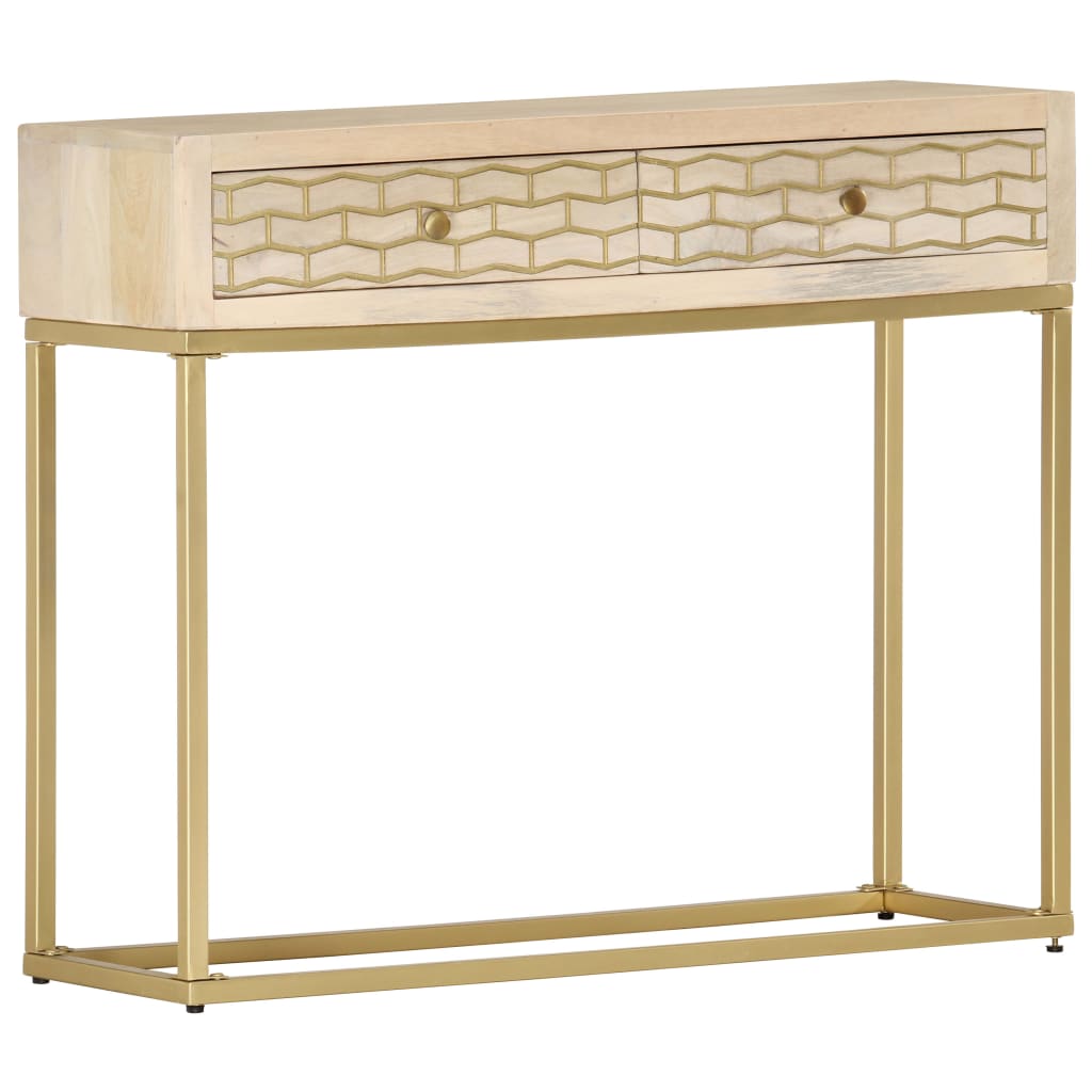 Console Table 90x30x75 cm Solid Mango Wood , Furniture -> Cabinets & Storage -> Buffets & Sideboards , Buffets & Sideboards,Cabinets & Storage -,Durable,eligant,Furniture -,Home & Garden -,Modern Design,new-305021,Wooden Furniture