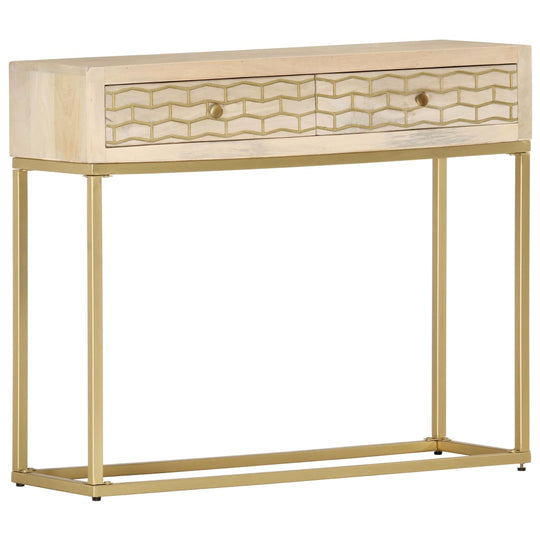 Console Table 90x30x75 cm Solid Mango Wood , Furniture -> Cabinets & Storage -> Buffets & Sideboards , Buffets & Sideboards,Cabinets & Storage -,Durable,eligant,Furniture -,Home & Garden -,Modern Design,new-305021,Wooden Furniture