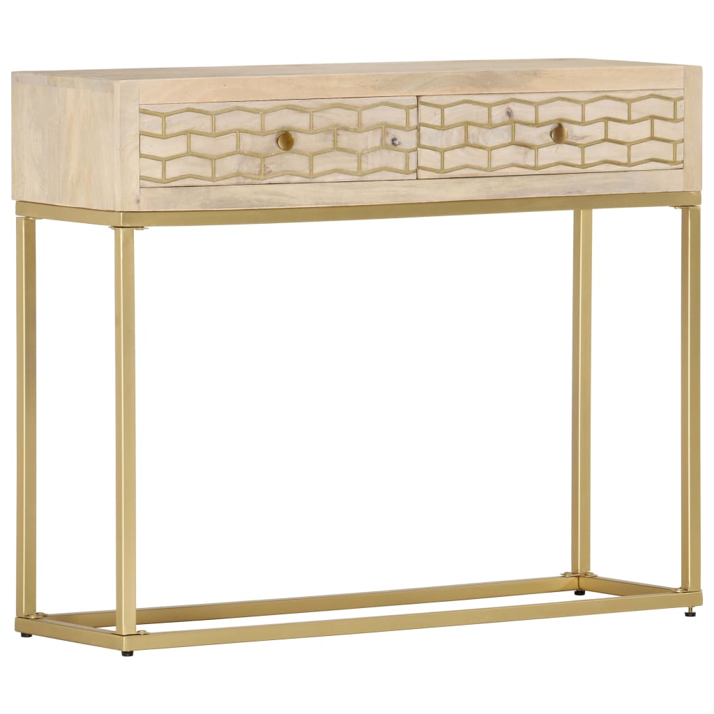 Console Table 90x30x75 cm Solid Mango Wood , Furniture -> Cabinets & Storage -> Buffets & Sideboards , Buffets & Sideboards,Cabinets & Storage -,Durable,eligant,Furniture -,Home & Garden -,Modern Design,new-305021,Wooden Furniture