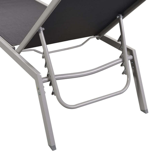 Sun Loungersof a durable steel frame of a sun lounger with textilene upholstery, perfect for outdoor furniture.