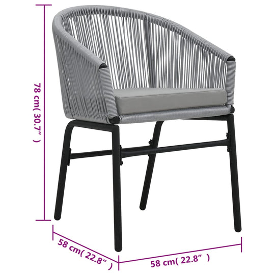 Garden Chairs 2 pcs PE Rattan , Furniture -> Outdoor Furniture -> Outdoor Seating -> Outdoor Chairs , Durable,eligant,Furniture -,Home & Garden -,Modern Design,new-305021,Outdoor Chairs,Outdoor Furniture -,Outdoor Seating -